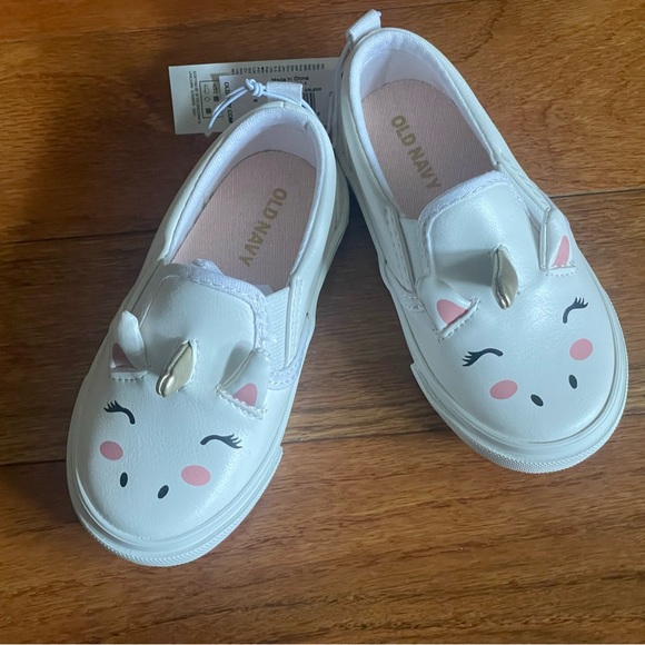 🆕 RESERVED BB Old Navy Toddler Girls Unisex Unicorn Slip-On Sneakers 5 Baby - Picture 7 of 12